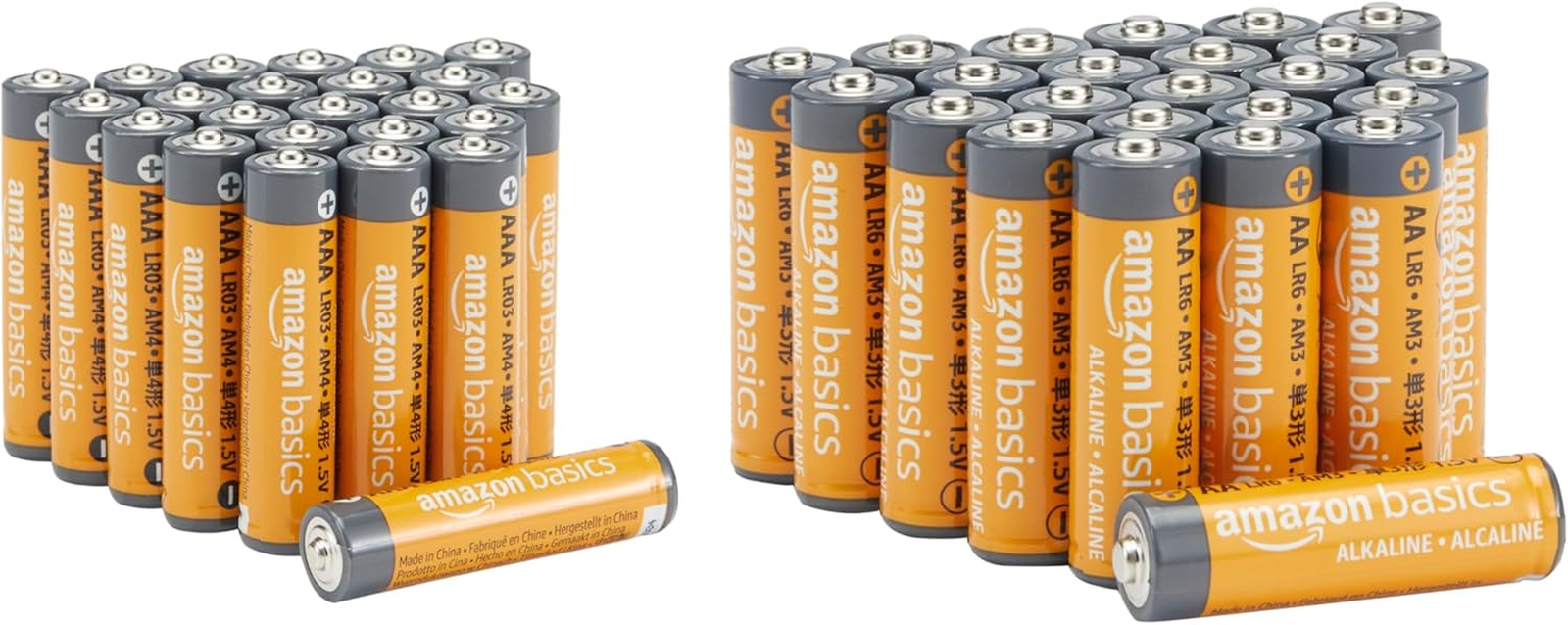 AA & AAA High-Performance Alkaline Batteries Value Pack - 24 Double AA Batteries-image