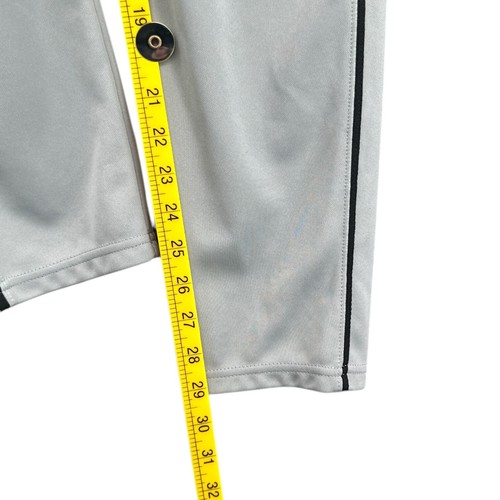Under Armour Gray Logo Button Closure Two Tone Piping Baseball Pants Youth Large - Picture 6 of 8