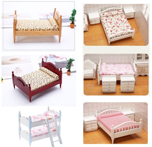 1/12 Dolls House Miniature Bedroom Kitchen Living Room Furniture Set Bed Cabinet - Picture 3 of 432