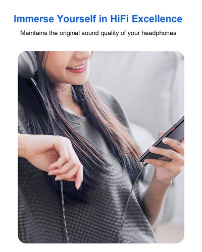 AUX auf USB C, 3,3ft AUX Kabel auf USB C kompatibel mit iPhone 15/16, Galaxy S24 - Bild 4 von 7