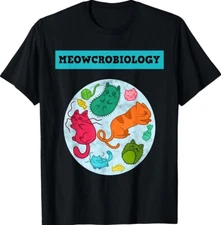 Meowcrobiology Cat Science Feline Cute Colors Nice Unisex T-Shirt