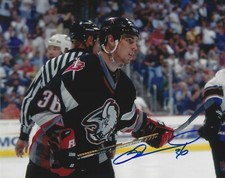 Autographed 8x10 MATTHEW BARNABY Buffalo Sabres Photo w/Show Ticket