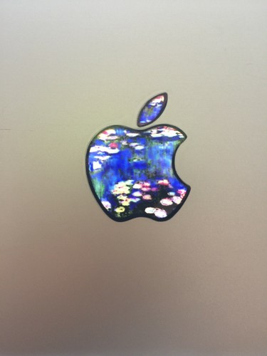 GLOWING MONET WATER LILIES Apple MacBook Pro Air Sticker Mac Laptop DECAL - Picture 2 of 4