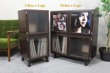 Vinyl Record Frame & Storage Unit | LP Art Display Box | 33rpm Album Holder