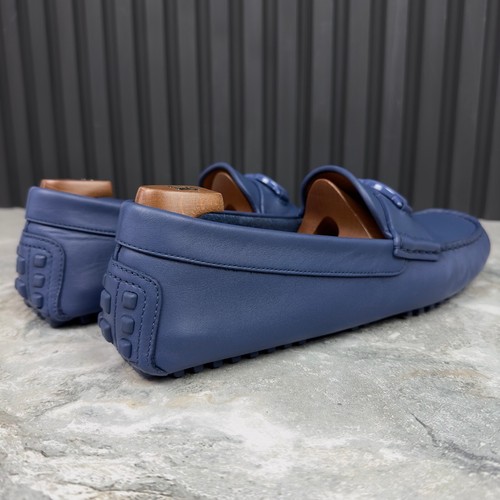 Mocasín de conducción Gucci GG cuero azul marino 9 G o 9,5 EE. UU. o 43 EUR - Imagen 16 de 24
