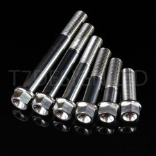 M12 x 1.25 Race Ti Titanium Hex Head Flange Bolt 30 40 45 50 55 60 70 80 90 100