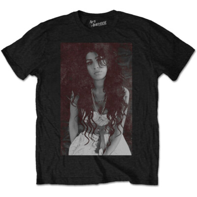 Amy Winehouse Back To Black Chalk Board schwarzes T-Shirt OFFICIAL