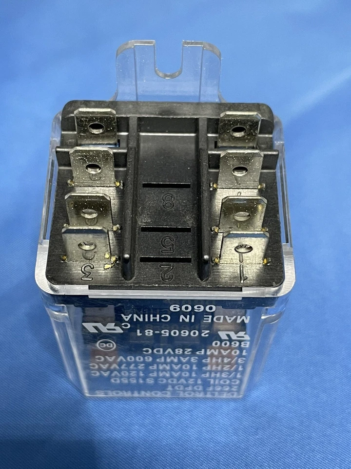 Deltrol Controls 20605-81 - RELAY, DPDT, 10A, 12VDC, ENCL, FLANGE MOUNT - Image 3 of 3