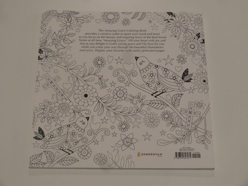 AMAZING GRACE, ADULT COLORING BOOK By Zondervan - NEW - Bild 2 von 2
