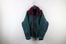 Vintage 90s Columbia Mens XL Spell Out Bugaboo 2 In 1 Winter Bomber Jacket Green