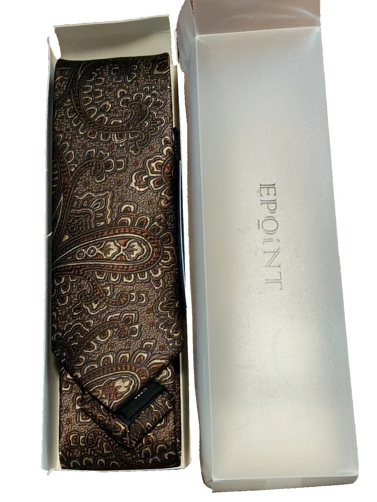 Corbatas de cachemira marrones Epoint para hombre