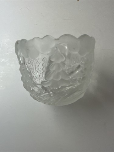Crystal Glass "Original Walther Glas" Candle Holder Winter Christmas Germany - Picture 2 of 6