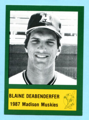 1987 Minor League - Madison Muskies - Blaine Deabenderfer,  JR - Box 224