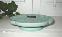 Cynthia Rowley Blue Footed Bathroom Soap / Ring Dish - Ceramic Medallion - Cynthia Rowley Blue Footed Bathroom Soap / Ring Dish - Ceramic Medallion -