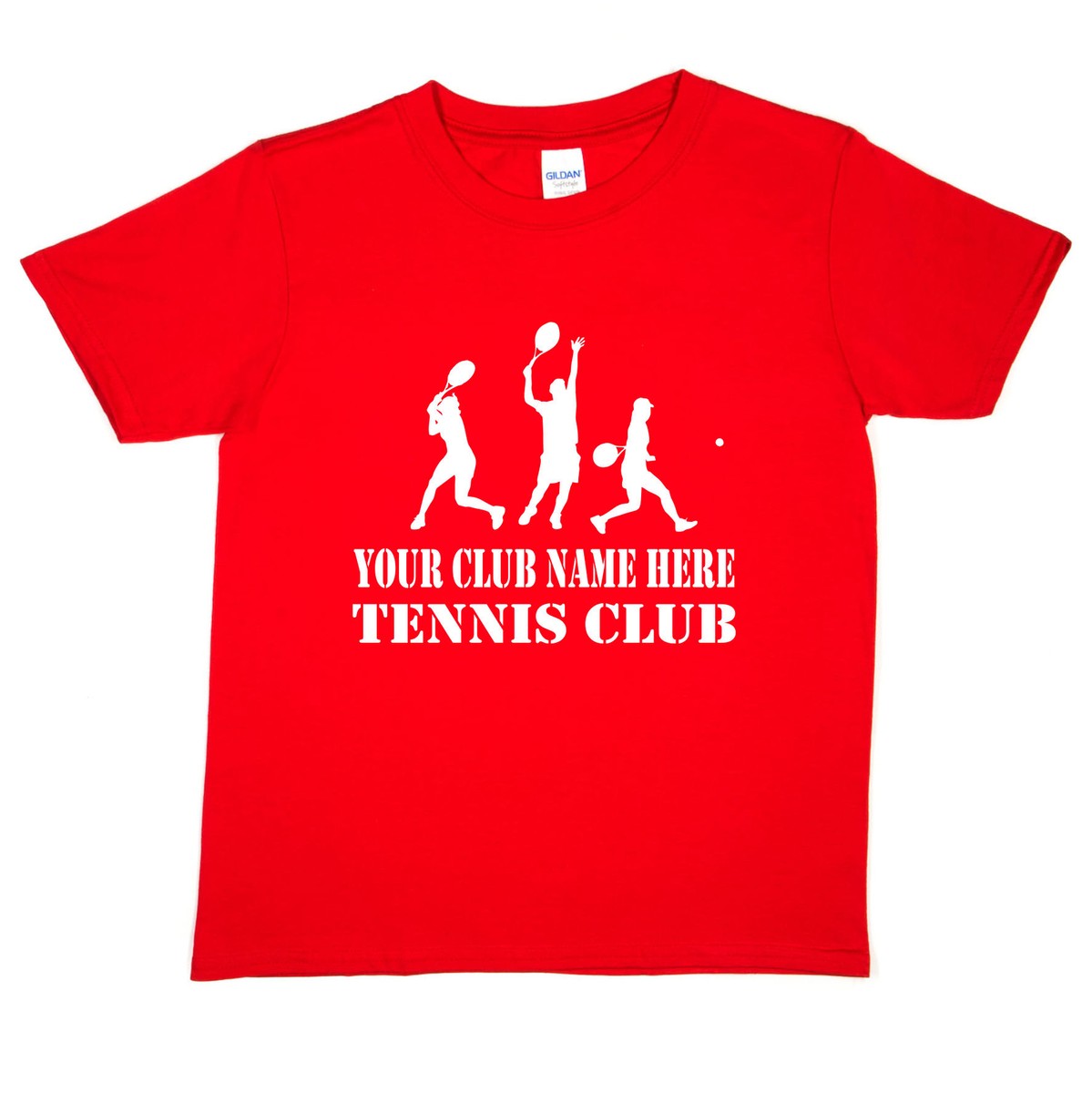 Tennis Your Club Name Here Kids Personalised Tee Custom With Tennis Team  Name