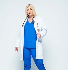 3001 Plus Female 35" Length Classic Lab Coat