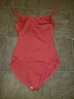 NEW MOTIONWEAR SZ MA LEO DANCE GYMNASTICS PINK OR SALMON LEOTARD 3476