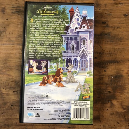 LILLI E IL VAGABONDO II - Il cucciolo ribelle (2001) VHS ORIGINAL DISNEY VS4860 - Foto 2 di 5