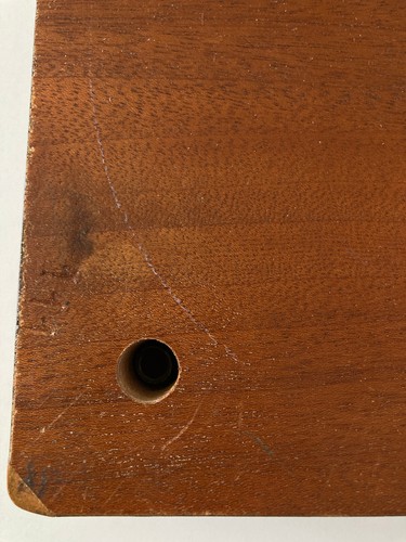 Antique Mahogany & Ebony Wood Italian Music Box Table 14" x 18" Made in Italy - 第 8/11 張圖片