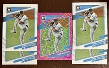 Sandy Alcantara 2021 Donruss Optic Pink Velocity Prizm /249 + 4 Base! CY YOUNG🔥