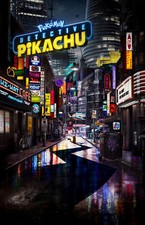 AA3376 Pokemon Detective Pikachu Film 2019 Poster Street Movie 11x17