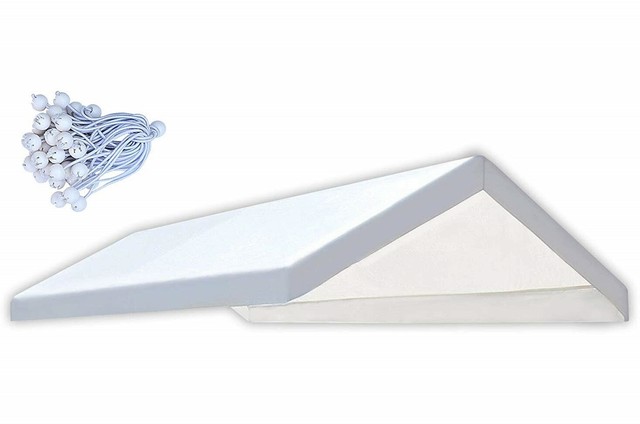 Replacement Cover White 18 X 27 Canopy Tent Car Awning