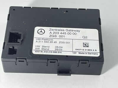 2005 MERCEDESS BENZ C270 CENTRAL GATEWAY CONTROL MODULE A2034450000 A697