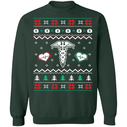 Nursing Ugly Christmas Sweater Sweatshirt - Picture 38 of 45