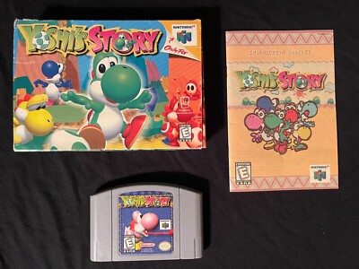 Yoshi's Story (Nintendo 64, 1998) Box Manual Complete CIB N64