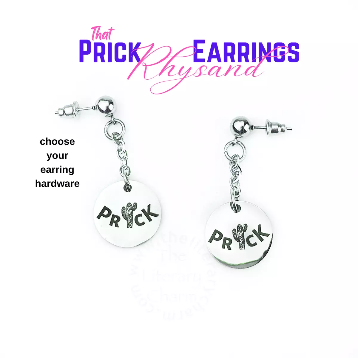 That PRICK Rhysand Drop Earrings ACOTAR Night Court Jewelry Gifts