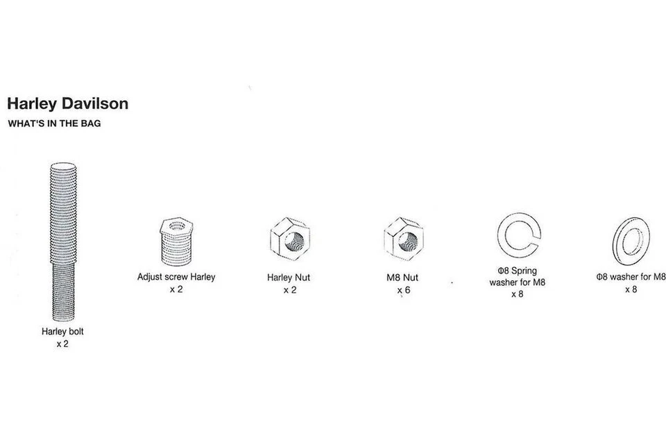JBL Cruise Harley-Davidson Bolt Kit (PWSACCCRUISEHD) Foto 3 de 3