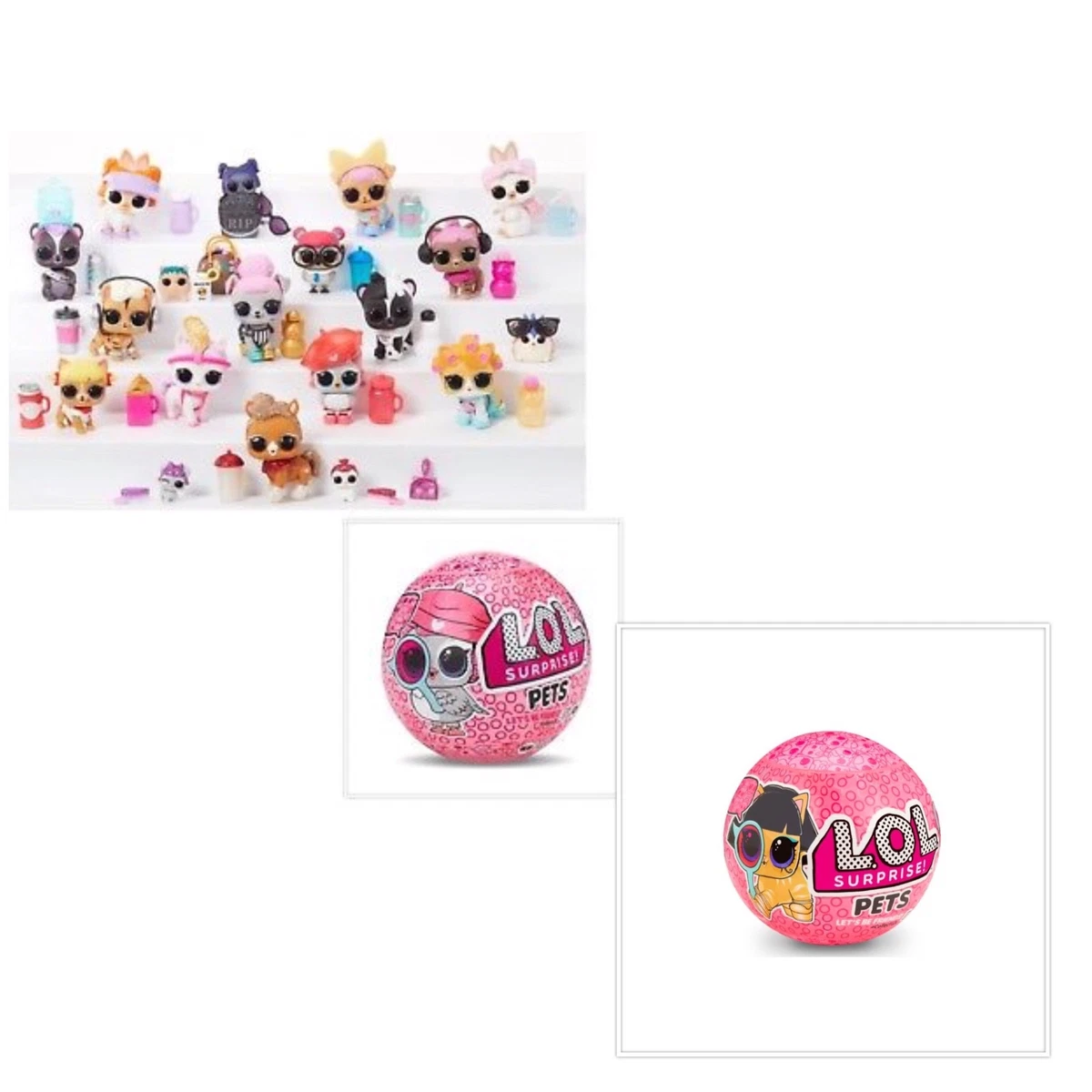 Lol Surprise Pets Series 4 Wave 1 & 2 Eye Spy Choose Pet Ultra Rare, Gold  Ball