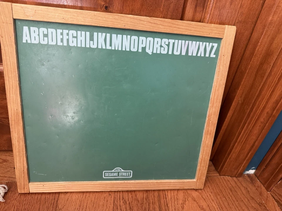 Quadro-negro alfabeto magnético vintage anos 80 SESAME STREET Jim Henson Muppets - Imagem 2 de 4