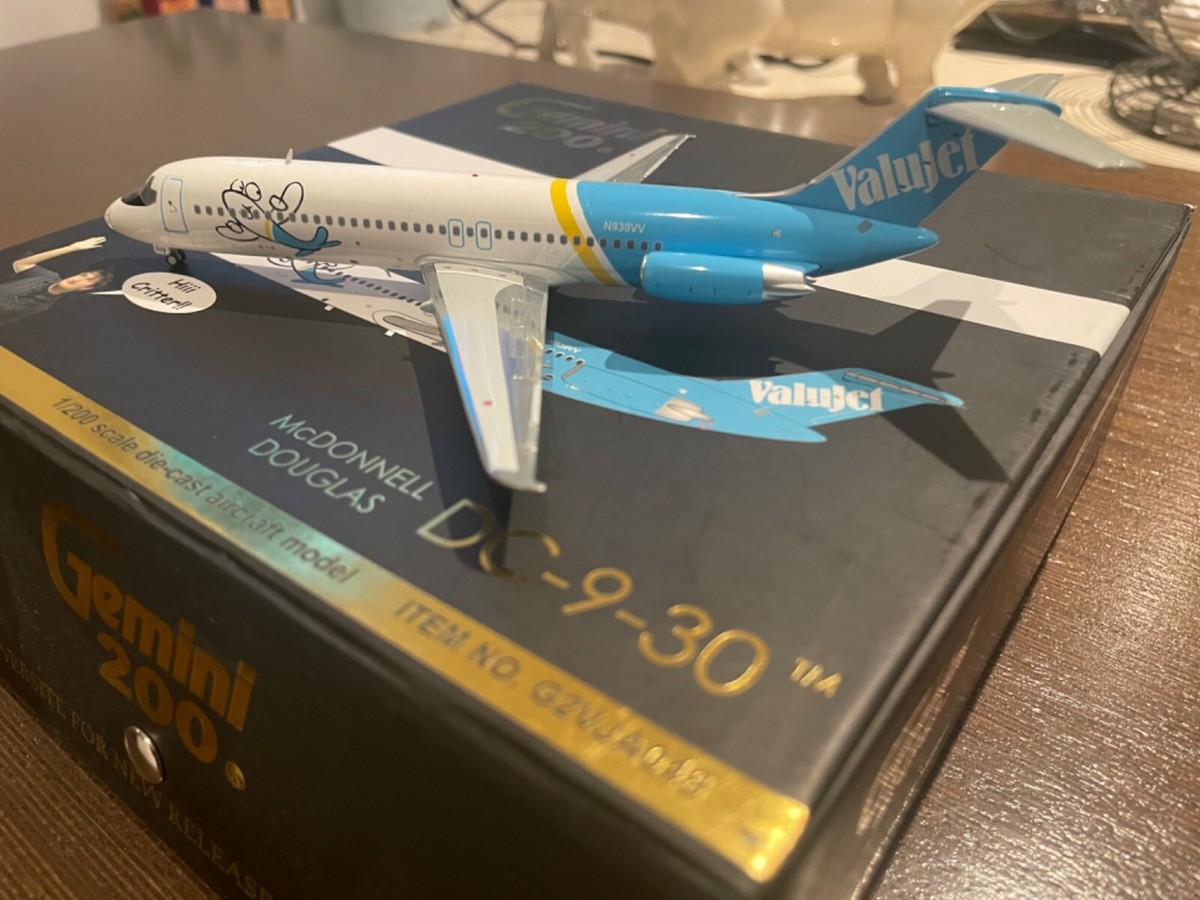 RARE GEMINI 200 VALUJET DOUGLAS DC-9-30 G2VJA048 1/200 SCALE | eBay