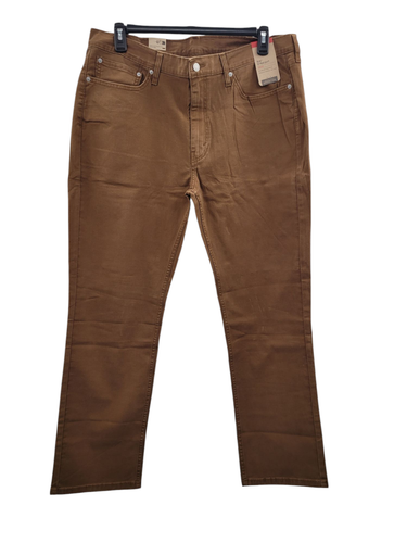 Levi's Men's 514 Straight-Fit Soft Twill Jeans CA4 Karla Brown Size 38x32 NWT