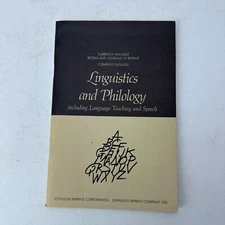 Linguistics and Philology incl. Language Teaching and Speech SC Johnson Reprint
