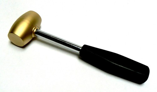 Brass Hammer Metalsmiths 2 Brass Mallets Silversmiths Craft Jewelry 1 & 2 Pound - Picture 8 of 12