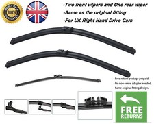For BMW X5 2006-2011 Front and Rear Windscreen Wipers 24"20"14"