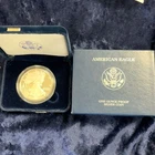 2007 W US MINT .999 SILVER PROOF COIN AMERICAN EAGLE ONE OUNCE +BOX/CASE/No COA