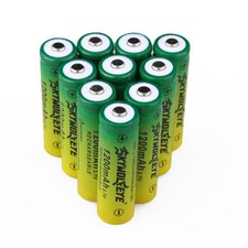 10pcs SKYWOLFEYE 14500 Battery 3.7V 1200mAH Li-ion Rechargeable Batteries Cell