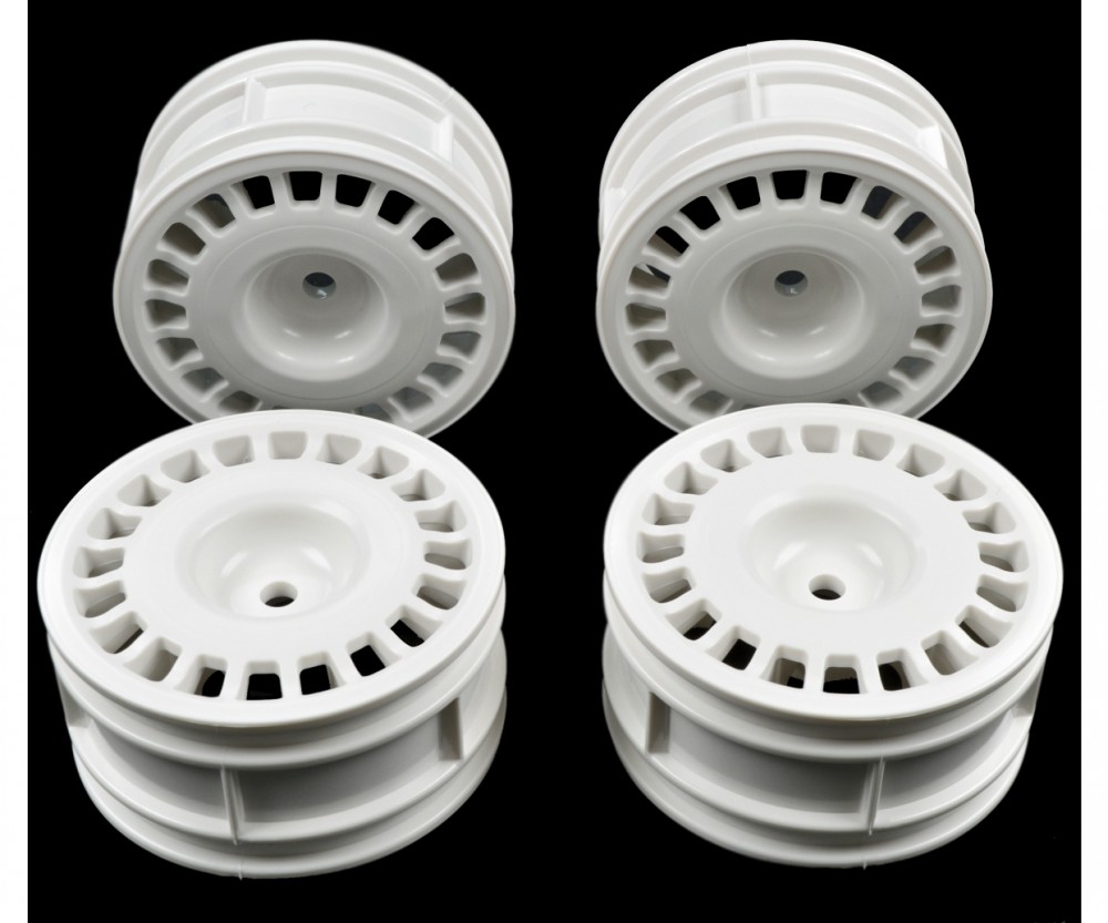 Tamiya 300051021 - 1:10 Rally Dish Rims White(4) 26mm/+2 - New