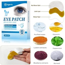 10 PCS Herbal Eye Patches Anti Aging Wrinkles Dark Circles Eye Bags Moistrize