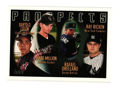 1996 Topps #428 Bartolo Colon / Doug Million / Rafael Orellano / Ray Ricken
