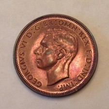 ~1937 Great Britain George VI Proof Half Penny