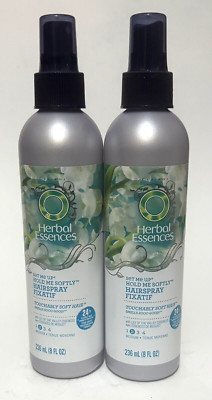 2 Herbal Essences SET ME UP Hold Me Softly HAIRSPRAY FIXATIF  Medium Hold 8 oz