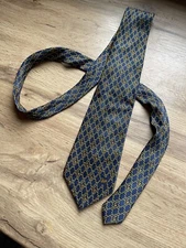 Lanvin Nestle Golden Chain Silk Tie