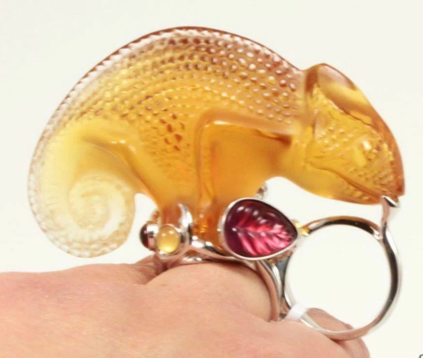 Lalique crystal ring sale