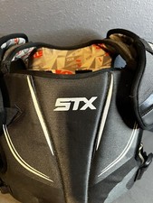 STX Stallion 200+ Lacrosse Shoulder Pads Size Youth Medium Color Black