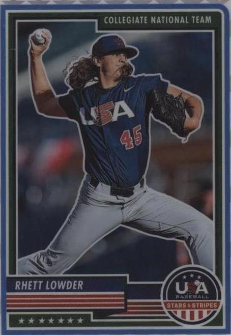 rhettのページです 2023 Panini USA Baseball Stars & Stripes - Rhett Lowder #74 White