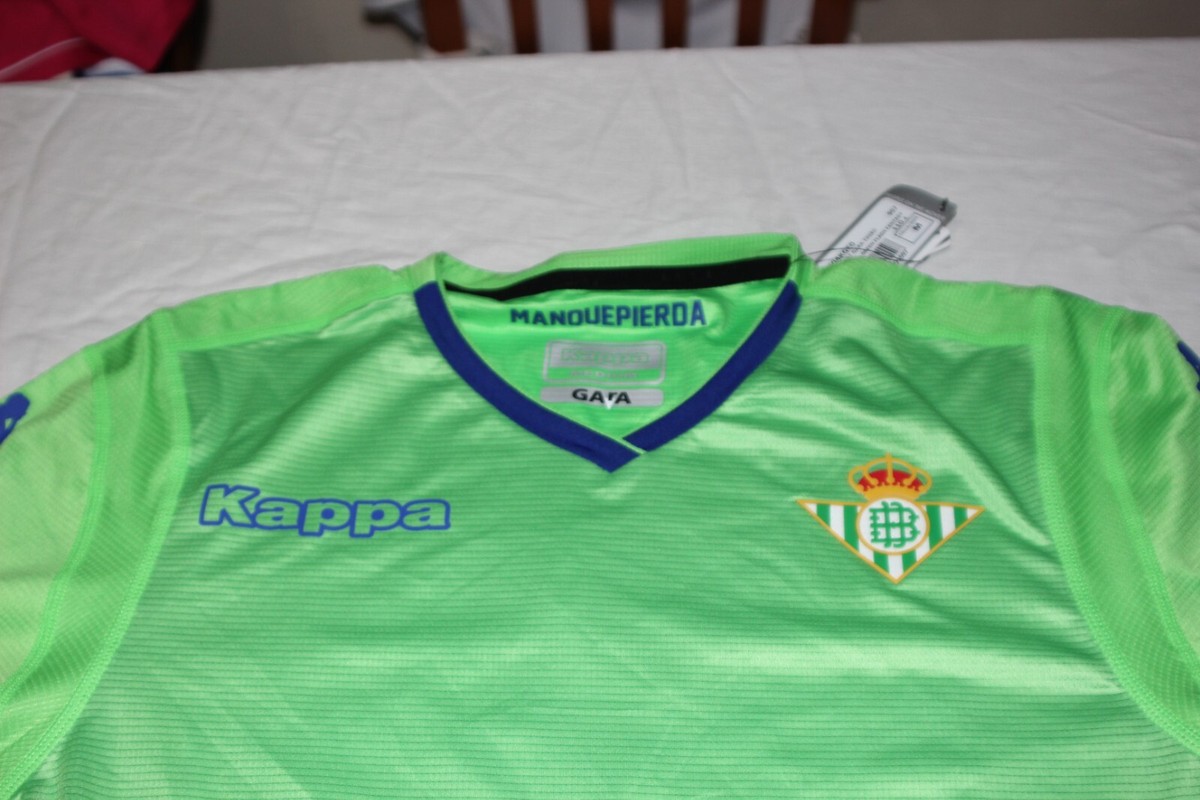 Maillot Football Real Betis kappa Taille L Publicité Kelia Du Start 25 Finidi | eBay